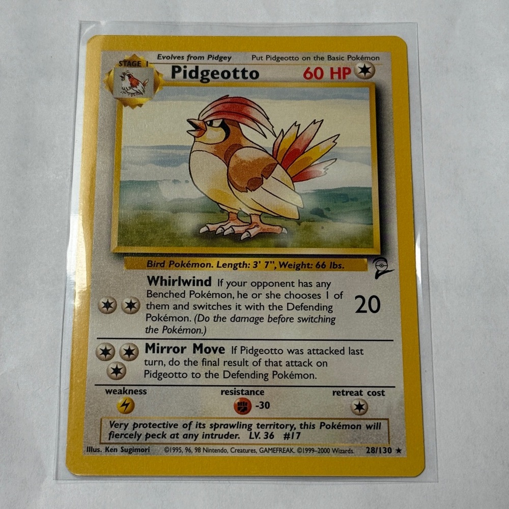 Pidgeotto #28 Pokemon Base Set 2